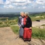 Eleanor and Ishrat on Leckhampton Hill