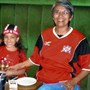 Angela and Jade supporting T&T for the World Cup 2006