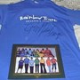 Back in March 2004 George was kind enough to give us his own Rainbow Trust tshirt,signed so we could auction it at a fan meeting to celebrate the release of Patience. Proceeds (doubled by George) of course went to Rainbow Trust