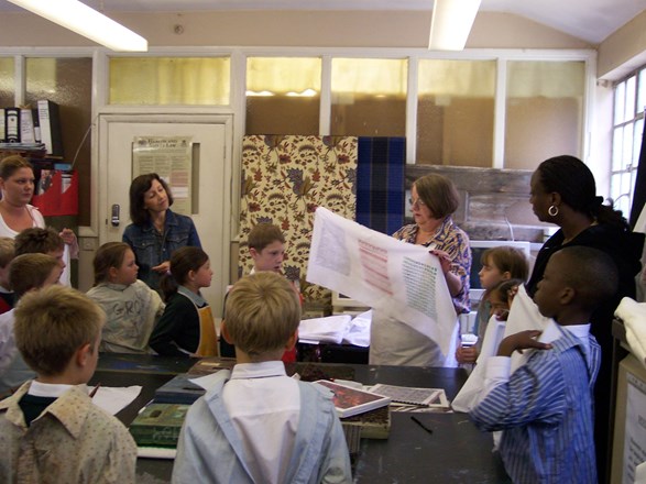 Another school demonstration at the Museum