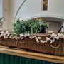 Mary's willow coffin, with planted tray