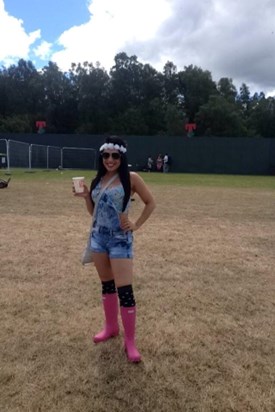 Lydia being her jolly self at T in the Park xx
