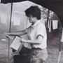  Mollie, always busy  at guide camp ,The Dhoon , I.O.M  c.1970