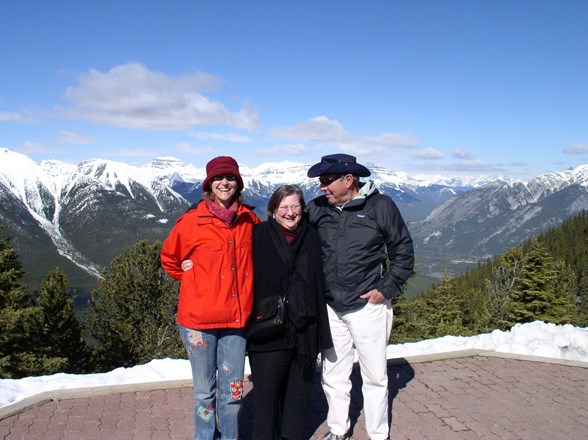 Beverly, Trudy Jacoby and Howard at Banff, Canada