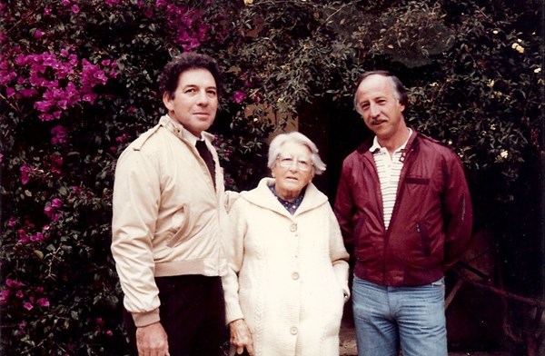 Howard, Gertrude &quot;Trudi&quot; Duby Blom and Earl, Na-Bolom, San Cristobal de las Casas, Chiapas, 1984