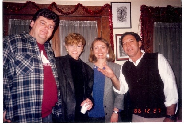 Dan, Romain, Bev &amp; Howard Dec 1987 Na Balom