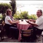 Apple Tea with Helga Pierre Lote Cafe over Golden Horn, Istanbul 2002