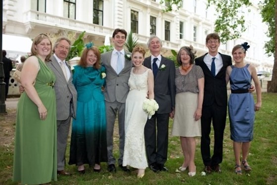 Two families joined at Rosie and Patrick's wedding