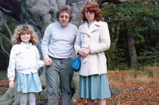 Rosie, Walter and Carol on a family holiday in autumn 1988