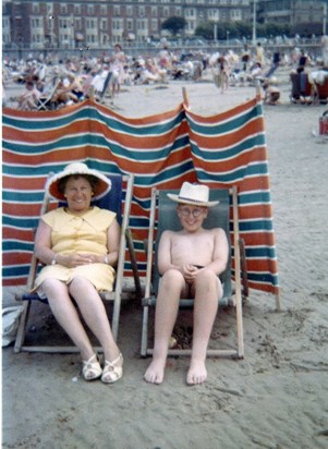 Walter and his mother, Weymouth, age 10