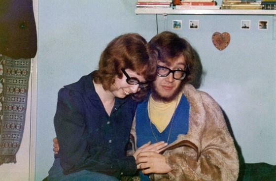 Walter and Carol, just a month or two into their relationship, october 1973