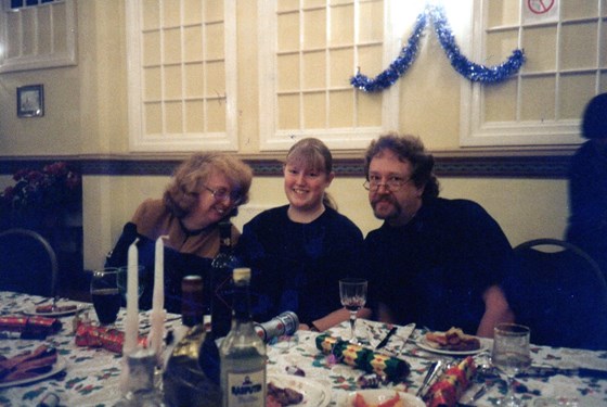 Carol, Suzie and Walter at the millenium party