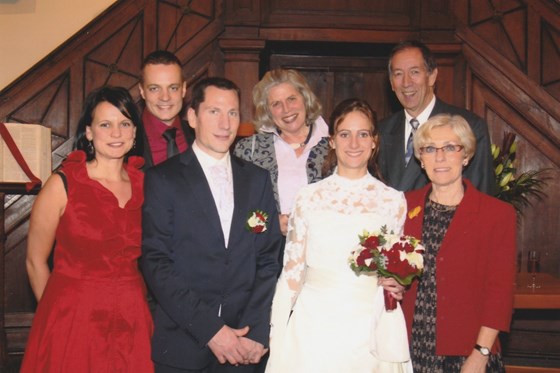 At the wedding of cousin Anne-Céline Barrier with Xavier in the Protestant church of Orleans, 2013 (2)
