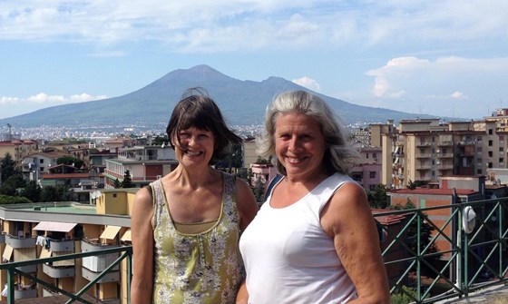 with Joy Hallos in Italy, 2014 (1)