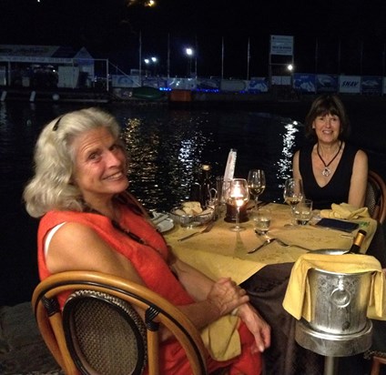 with Joy Hallos in Italy, 2014 (2)