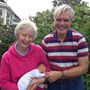 Margaret and Simon with grandson Levison 