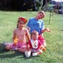 Kayleigh, Carl and Becca when we were little xx