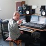 Bernie in his studio 2007 - taken by Ramsay while mixing the 'Frayed Knot' CD.