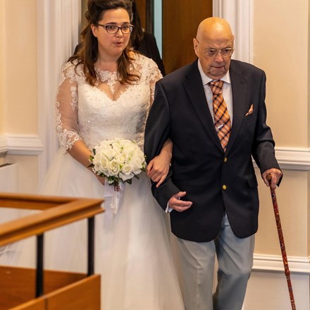 Walking his Granddaughter down the aisle