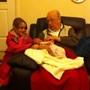 Bert with his Great Granddaughters, Bella and Phoebe
