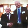 With Irish President Michael D. Higgins