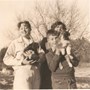 An early photo of Barb, Grandma, and Paul