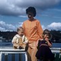 Barb with son John and daughter Rina on the deck