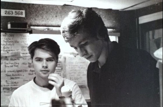 James and Nick in the radio studio