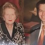 James with Margaret Thatcher