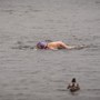 August 19th 2016 Jody coming in to finish her Windermere swim