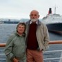 Mum and Dad on one of their holidays , Iceland on this one 