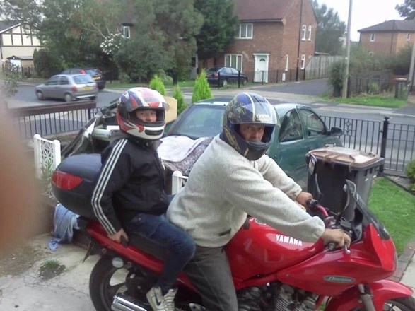 Andy loved his motorbike.