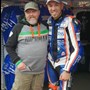 My darling Andrew with his Hero Peter Hickman 