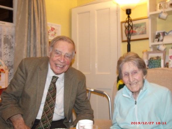 Second Cousins:  Rose and Stan Newens