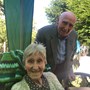 Ron Skelton with Rose at her 100th Birthday party 