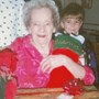 William with his Great-Grandma Ann - Christmas Eve - 1996