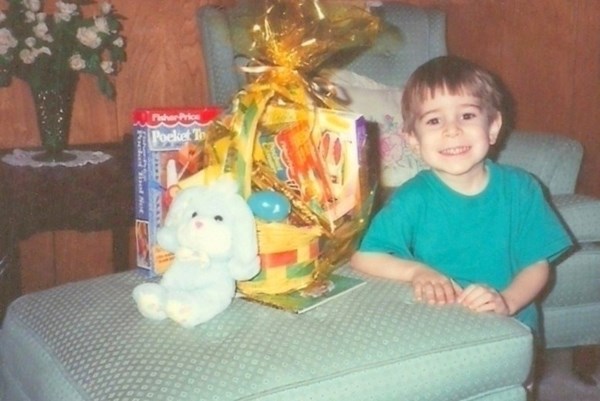 William at home in Danville, Illinois -  Easter 1993