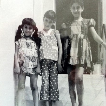 Aliye and me as kids in Cyprus