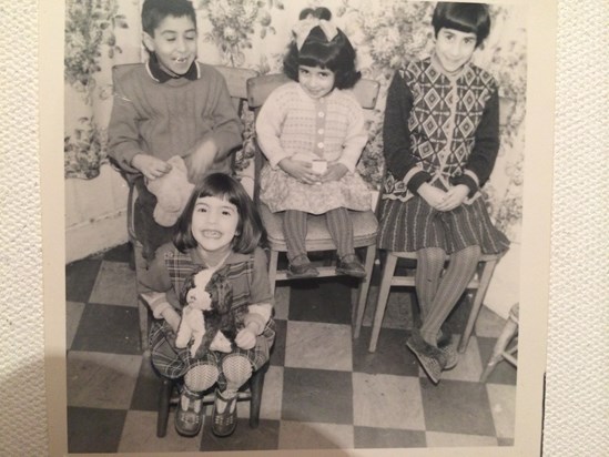 Aliye and her siblings in our home in Islingon-1960's
