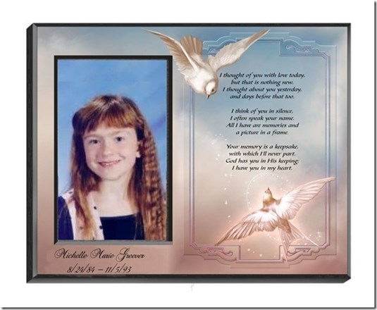 My Sweet Angel Daughter Michelle Marie