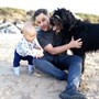 Craig with his son Bryny and Vlad the family pet dog