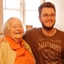 Jamie and Granny Dickinson, September 2013