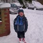 jojo in the snow