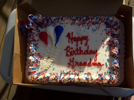 Grandmas 77th B-day cake