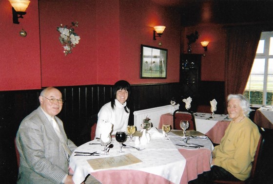 2006 12 Father with Rebecca Grandma and Irene