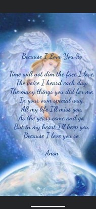 Missing you 💔  Love you always & forever 💙  Lisa 💕xxxxxx