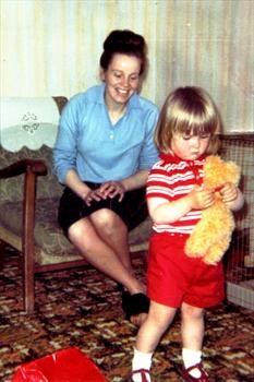 At home in Bridge of Don with Wendy around 1966