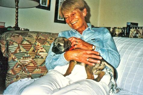 With puppy Ellie 2003