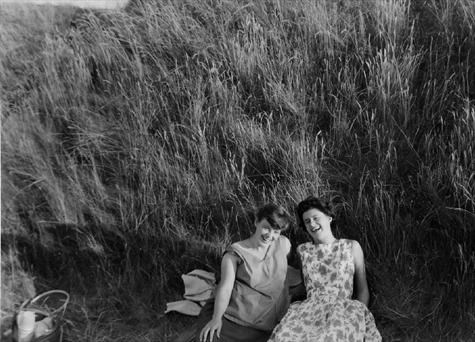 With Dorothy Whyte, Burnham-on-Sea 1959