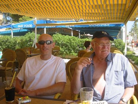 David and Dad - happier times in Majorca 2006